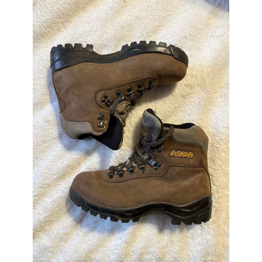 Asolo Brown Lace Up Hiking Boots